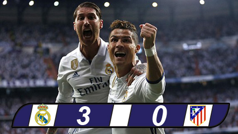 CR7 lập Hatrick Real nhắn chìm Atletico & đặt 1 chung vào chung kết Cúp C1