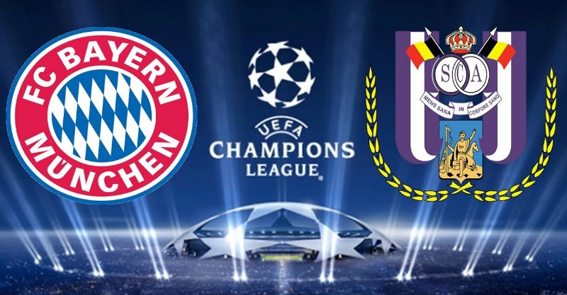 Kèo C1 hôm nay trận Anderlecht vs Bayern Munich